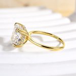 S925 Maxine Stunning Cushion Cut Engagement Ring In Sterling Silver - Image 7