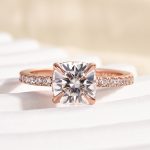 S925 Maxine Moissanite 2.0 Ct~2.5 Ct Cushion Cut Engagement Ring - Image 16
