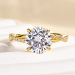 S925 Maxine Twist Moissanite 2.0 Carat Round Cut Promise Ring - Image 7