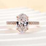 S925 Maxine Attractive 2.5 Carat Oval Cut Engagement Ring in Sterling Silver - Image 11