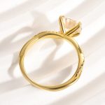 S925 Maxine Twist 2.0 Carat Round Cut Engagement Ring For Her In Sterling Silver - Image 4