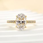 S925 Maxine Attractive 2.5 Carat Oval Cut Engagement Ring in Sterling Silver - Image 9