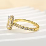 S925 Maxine Attractive 2.5 Carat Oval Cut Engagement Ring in Sterling Silver - Image 10
