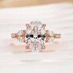 S925 Maxine 4.0 CT Oval and Angled Marquise Five Stone Engagement Ring - Image 11