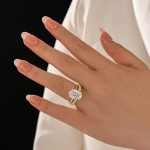 S925 Classic 4.0Ct Pear Cut Engagement Ring Promise Ring In Sterling Silver - Image 3