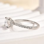 S925 Maxine Moissanite 2.0 Ct~2.5 Ct Cushion Cut Engagement Ring - Image 7