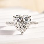 S925 Maxine Moissanite 4.0 CT Heart Cut Engagement Ring For Women - Image 4