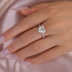 S925 Maxine Moissanite 4.0 CT Heart Cut Engagement Ring For Women - Image 2