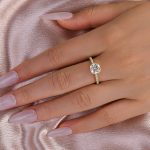 S925 Maxine Moissanite 2.0 Ct~2.5 Ct Cushion Cut Engagement Ring - Image 11