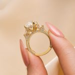 S925 Luxurious Radiant Cut & Heart Cut Three Stone Engagement Ring In Sterling Silver - Image 7