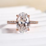 S925 Classic Oval Cut Simulated Diamond Engagement Ring In Sterling Silver - Image 14