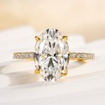 S925 Maxine Moissanite 2.0 Ct~5.5 Ct Oval Cut Engagement Ring In Sterling Silver - Image 11