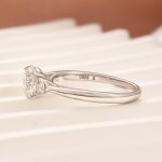 1.0Ct Three Stone Round Cut Moissanite Ring in S925 Sterling Silver - Image 5