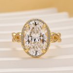 S925 4.5Ct Oval Cut Twist Engagement Ring Travel Rings In Sterling Silver - Image 3