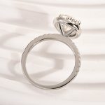 S925 Maxine Moissanite Halo 2.5Ct Carat Pear Cut Engagement Ring - Image 7