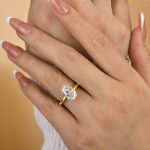 S925 Luxury 4.0Ct Wide Band Oval Cut Engagement Ring - Image 8