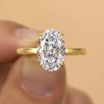 S925 Luxury 4.0Ct Wide Band Oval Cut Engagement Ring - Image 7