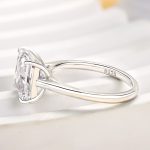 S925 Stunning Square Solitaire Princess Cut Engagement Ring - Image 6