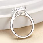 S925 Stunning Square Solitaire Princess Cut Engagement Ring - Image 7