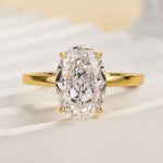 S925 Luxury 4.0Ct Wide Band Oval Cut Engagement Ring - Image 10