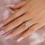 S925 Maxine Moissanite 3.0 Ct Cushion Cut Engagement Ring For Women - Image 9
