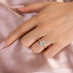 S925 Maxine Moissanite 3.0 Ct Cushion Cut Engagement Ring For Women - Image 10