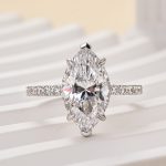 S925 6.0Ct/4.0Ct/2.0Ct Marquise Cut Engagement Ring Travel Ring For Her In Sterling Silver - Image 11