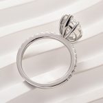 S925 4.0Ct Marquise Cut Half Eternity Engagement Ring In Sterling Silver - Image 12