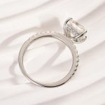 S925 Maxine Moissanite 2.0~3.0 Carat Square Princess Cut Engagement Ring - Image 3
