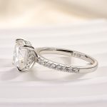 S925 Maxine Moissanite 3.0 Ct Cushion Cut Engagement Ring For Women - Image 6