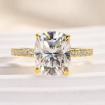 S925 Maxine Moissanite 3.0 Ct Cushion Cut Engagement Ring For Women - Image 12