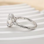 S925 Attractive 4.0Ct Oval Cut Engagement Ring - Image 6