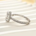 S925 Maxine Attractive 2.5 Carat Oval Cut Engagement Ring in Sterling Silver - Image 5