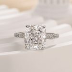 S925 Exclusive Cushion Cut Women's Engagement Ring In Sterling Silver - Image 4