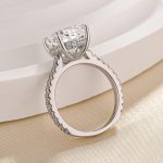 S925 Exclusive Cushion Cut Women's Engagement Ring In Sterling Silver - Image 6
