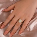 S925 Maxine Moissanite Vintage 3.0 Carat Halo Radiant Cut Engagement Ring In Sterling Silver - Image 2