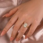 S925 Maxine Moissanite Vintage 3.0 Carat Halo Radiant Cut Engagement Ring In Sterling Silver - Image 3