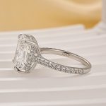 S925 Classic 5.0Ct Radiant Cut Engagement Ring Travel Ring In Sterling Silver - Image 5
