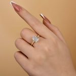 S925 4.5Ct Cushion Cut Engagement Ring Travel Ring In Sterling Silver - Image 2