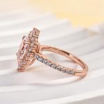 S925 Unique Design Halo Oval Cut Sona Simulated Diamond Engagement Ring In Sterling Silver - Image 10