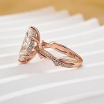 S925 Moissanite 3.0Ct Marquise Cut Twist Engagement Ring In Sterling Silver - Image 9