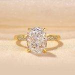 S925 4.5Ct Cushion Cut Engagement Ring Travel Ring In Sterling Silver - Image 3