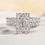 S925 Gorgeous Radiant Cut Engagement Ring For Women In Sterling Silver - Image 4