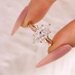 S925 Moissanite 3.0Ct Marquise Cut Twist Engagement Ring In Sterling Silver - Image 5