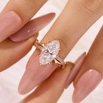 S925 Moissanite 3.0Ct Marquise Cut Twist Engagement Ring In Sterling Silver - Image 6