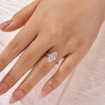 S925 Moissanite 3.0Ct Marquise Cut Twist Engagement Ring In Sterling Silver - Image 7