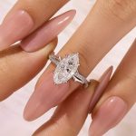 S925 Moissanite 3.0Ct Marquise Cut Twist Engagement Ring In Sterling Silver - Image 2