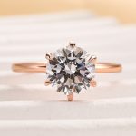 S925 Classic Round Cut Solitaire Engagement Ring for Her - Image 14