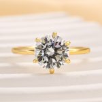 S925 Classic Round Cut Solitaire Engagement Ring for Her - Image 8