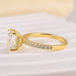 S925 Sparkle Square 2.0CtPrincess Cut Engagement Ring For Women in Sterling Silver - Image 12